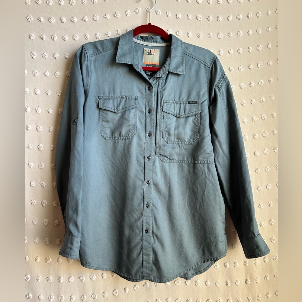5.11 Women’s Nikita Long Sleeve‎ Shirt Sz S Gray